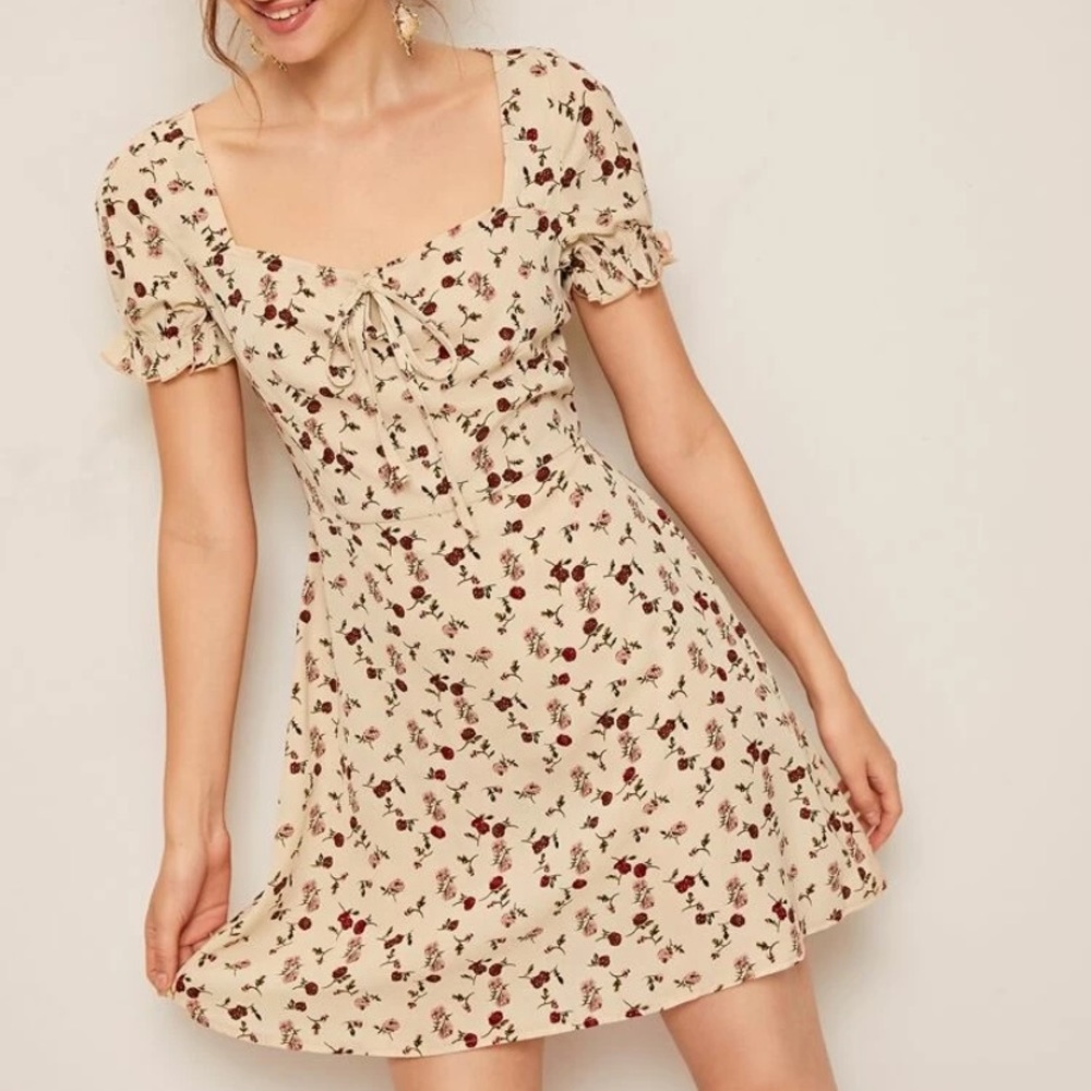 Shein - Floral Printed Dress